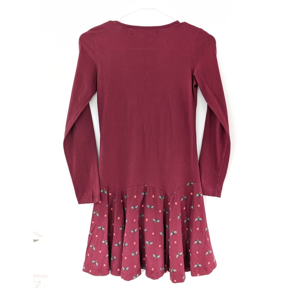 DESIGUAL Girls' Burgundy Long Sleeve Dress - Picture 2 of 7